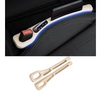 2 Pièces Remplisseur D'espace Siège Voiture pour Toyota C-HR CHR Hybrid/C-HR EV B-Hybrid/2016-2023, Bande de Remplissage D'espacement Siège Voiture Gap Filler Pad,A/Beige