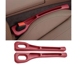 2 Pièces Remplisseur d'espace siège Voiture pour Toyota Prado 5-Seats (J150) 4.Gen 2010-present, Remplissage Gap Espace Bouchage, Anti-Fuite Rangement Boîte Accessoires,Red