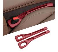 2 Pièces Remplisseur Universel pour Espace Entre Sièges Auto,Organisateur d'Espace de Siège Auto - Boîte de Rangement Universelle pour Voiture, Rangement pour Sièges Auto(Red)