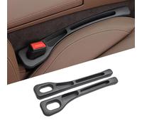 2 Pièces Remplisseur Universel pour Espace Entre Sièges Auto,Organisateur d'Espace de Siège Auto - Boîte de Rangement Universelle pour Voiture, Rangement pour Sièges Auto(Black)