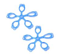 2 Pièces Renforceur de Doigts de Guitare en Silicone Bleu | Exercice des Doigts, Maintien Mobilité, Usage Bureau et Travail, Format Pratique, pour Musiciens