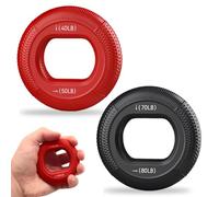 2 Pièces Renfort De Préhension De La Main, Hand Grip, Anneaux De Préhension,Musculation Doigts, Doigt Civière Préhension Résistance Musculation Main, Combinaison Avancée, Force De Préhension 40-80 Lb