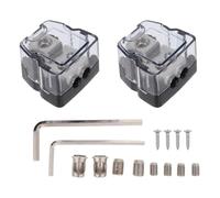 2 Pièces Répartiteur D’alimentation pour Ampli Voiture, un Entrée | Bloc de Distribution pour Installation Audio Auto, Allocation Précise du Courant, Compatibilité Flexible, Plastique
