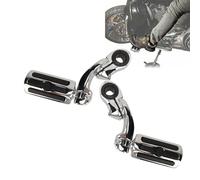 2 Pièces, Repose-Pieds D'autoroute de Moto pour, Repose-Pieds Confortable et Réglable avec Pinces de Montage, Barre de Protection de Moteur D'autoroute (Type Court)