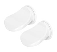 2 Pièces Repose-pieds de Blanc avec Ventouses, Support Stable | Plastique Antidérapant, Aide pour Salle de Bain, Usage sur Mosaïque, pour Personnes Âgées, Nettoyage Facile