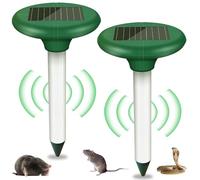 2 Pièces Répulsif Taupe Solaire: Anti Taupe Solaire répulsif Solaire à ultrasons, répulsif Anti-Taupes, répulsif Contre Les campagnols, Lutte Contre Les parasites pour Le Jardin