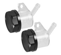 2 Pièces Réservoir de Liquide de Frein Moto à Grande Capacité | Niveau Visible, Installation Simple, pour Conduite Tout-chemin et Longues Sorties, Flexible Hydraulique