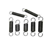 2 Pièces Ressort de tension 65Mn, ressort d'ouverture, crochet en S robuste Fil Diamètre 1.4 mm OD 16 mm longueur 220 mm