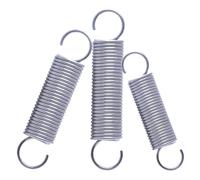 2 pièces Ressort de tension en acier inoxydable 304, ressort à double crochet, Diamètre du fil 0.9mm Diamètre extérieur 6mm Longueur 30mm, Argent, 0.9x6x30mm