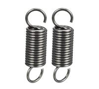 2 Pièces Ressort de Traction 1 x 8 x 40 mm, Fil Diamètre 1 mm, OD 8 mm, Longueur libre 40 mm, Ressort Acier Ressort de Tension avec Double Crochet