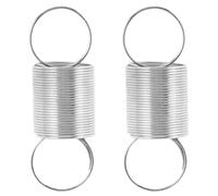 2 Pièces Ressorts D'extension en Acier Inoxydable | Extrémités Annulaires, Usage en Laboratoire et Enseignement, Pièce Fiable, Adaptée aux Essais et Mesures