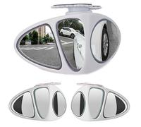 2 Pièces Retroviseur Angle Mort pour BMW X1 E84 F84 X1 X2 X4 X5 X7 Miroir Grand Angle Réglable à 360°Imperméable Miroir Verre Antireflet HD Auto Accessories white style