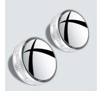 2 Pièces Rétroviseur D'Angle Mort Voiture pour Lincoln Nautilus Aviator Corsair Navigator L, Rétroviseur Convexe Réglable à 360°, Miroir Grand Angle en Verre Hd pour Voitures,White