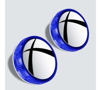 2 Pièces Rétroviseur D'Angle Mort Voiture pour VW ID.3 ID.4 ID.5 ID.6 ID. Buzz, Rétroviseur Convexe Réglable à 360°, Miroir Grand Angle en Verre Hd pour Voitures,Blue