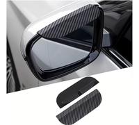 2 Pièces Rétroviseur De Voiture Anti-pluie Sourcil pour BMW X2 U10 2024, snapon carbon fiber rain eyebrow Rétroviseur de Voiture Sourcils