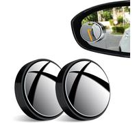 2 Pièces Retroviseur Miroir D'angle Mort Voiture pour Lexus RX300 1999-2003, 360°Rotate HD Grand Angle avec Auto-adhésif Rétroviseur Convexe pour Voiture Camion, Black