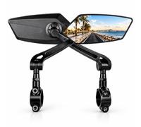 2 Pièces Retroviseur Velo pour BH | Rétroviseur Vélo Sécurité Réglable à 360° Matériau ABS Haute Définition Large Champ de Vision pour E-Bikes VTT & Vélos Route