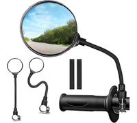 2 Pièces Retroviseur Velo pour Felt EDICT ADVANCED XT F Series F1 F1 PR F1X F2X F3 F3 SL, 360° Réglable Rétroviseur Vélo HD Grand Angle Miroirs de Vélo Rétroviseur Velo pour Guidon de Vélo