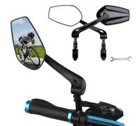2 Pièces Retroviseur Velo pour Giant Stance E+ EX-625 Wh-2022-29 Zoll-Fully 2022, Miroir Grand Angle HD Ajustable 360°, Rétroviseur Vélo Guidon, Durable, pour VTT, Vélo de Route, Vélo Électrique