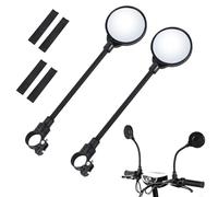 2 Pièces Retroviseur Velo, Rétroviseur de vélo convexe HD, Réglable 360 Degrés Rétroviseurs Vélo, Universel Miroirs Vélo de Vue Arrière, pour Vélo Trotinette Electrique Scooter