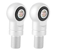 2 Pièces Riser d'Amortisseur Arrière, Adaptateur d'Amortisseur de Trou de 10mm, Extension de Hauteur d'Amortisseur pour Quad Moto ATV Tout-terrain(Argent 75 mm/3 pouces)