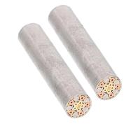 2 Pièces Rivet Mosaïque pour Manche de Couteau 6mm, 30mm, Argenté