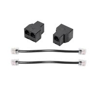 2 Pièces RJ11 Répartiteur de Câble Téléphonique 15 cm 6P4C Ports Adaptateur