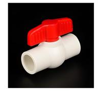 2 pièces robinet à tournant sphérique tuyau d'alimentation en eau et de Drainage vanne rapide PVC 20-110/mm raccords de tuyauterie(1/2 inch)