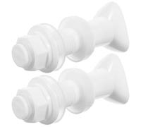 2 Pièces Robinet D’eau à Bouton-poussoir en Plastique Blanc | Contrôle Anti-goutte, Entretien Facile, pour Distributeurs de Boissons, Usage Bureau et Extérieur