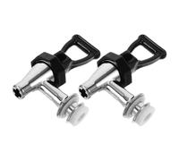 2 Pièces Robinet Distributeur D'eau Noir Pp pour Baril à Boissons | Installation Simple, Nettoyage Facile, Contrôle du Débit, Bec à Levier Pratique Cuisine et Station