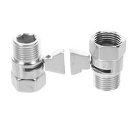 2 Pièces Robinet Interrupteur Filetage G1/2, Camping-car Métal | Installation Rapide, Réglage Précis du Débit, Technologie Étanche, Usage Salle de Bain et Milieu Marin