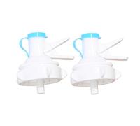 2 Pièces Robinet Plastique Blanc Bouchon Anti-poussière | Valve de Remplacement Réutilisable, Installation sur Seau Vissable, Maintien de L’hygiène à Domicile ou Table de Pique-niques