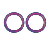 2 Pièces Rondelles de Pédale de Vélo en Alliage de Titane Rondelles de Pédale de Vélo de Route Joint de Pédale étendu(Éblouissant)