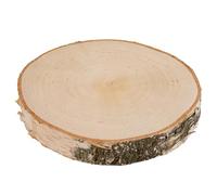 2 Pièces Rondin de Bois, Disques en Bois de 17-20 cm de Diamètre, Environ 25 mm d'Épaisseur, Bois de Pin, Rondelles Polies pour DIY, Artisanat et Décoration de Mariage, Pyrograveur Bois