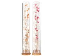 2 pièces Rose Éternelle sous Cloche Bleu 23x4x4cm, Décoration en verre | Bouquet Séché, Fleurs Séchées, Fleur Verre, Composition Soi-Même, Bureau, Réception, Saint Valentin