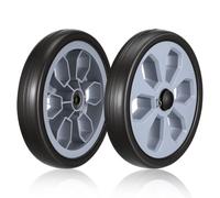 2 Pièces Roue Chariot de Rechange pour Courses, ABS EVA Noir | Roues de Rechange pour Chariot de Supermarché, Roues Pliables pour Chariot de Courses, Paquet de Chariot