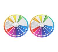 2 Pièces Roue Chromatique Rotative Dessin, Nuancier Pédagogique