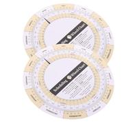 2 Pièces Roue de Calcul de Calendrier de Suivi de Portable | Tableau de Suivi Hebdomadaire, Format 15x15cm, Usage Maison ou Classe, pour Sages-femmes et Parents