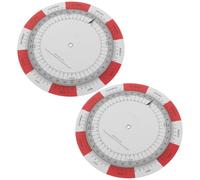 2 Pièces Roue de Calcul de Grossesse Double Face pour Suivi | Portable, Papier et Plastique, pour Futures Mamans et Soignants, Rouge, Organise les Rendez