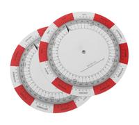 2 Pièces Roue de Grossesse Double Face, Rouge | Disque de Gestation en Papier et Plastique, Format Portable, pour Parents et Soignants, Suivi de Grossesse