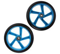 2 Pièces Roue de Scooter PU Flexible Résistante à l'usure | Adhérence Stable, Remplacement Facile, Usage Scooter et Dispositifs Mobiles, Finition PU Robuste