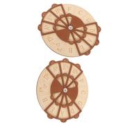 2 Pièces Roue du Cercle des Notes en Bois pour Guitare et Piano | Outil Portable pour Progresser, Improviser et Apprendre les Accords, pour Débutants et Étudiants Avancés