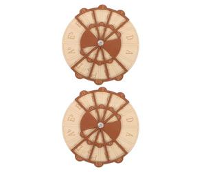 2 Pièces Roue en Bois, Outil D’accords pour Théorie Musicale | Référence Rapide pour Progression Harmonique, Apprentissage, Piano, Gammes, Studio ou Pratique à Domicile, Enseignants