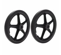 2 Pièces Roues Arrière pour Fauteuil Roulant de 14 pouces, 14 x 1,75 Accessoires Pneus Pleins, Roulettes Antidérapant/Résistant pour Marcheur