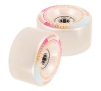 2 Pièces Roues de Skate Lumineuses 58mm 90a Pu Double Rangée