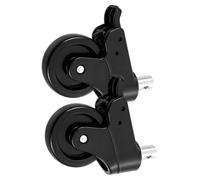 2 Pièces Roues Pivotantes Silencieuses pour Chaise de Roulante, 3 Pouces | Plastique et Métal, Frein Intégré, Surface Antidérapante, pour Fauteuil Roulant et Usage Après Chirurgie