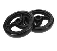 2 Pièces Roues Robustes pour Chariot de Supermarché 6 Pouces | Remplacement pour Caddie à Roulettes, Plastique Solide, Installation Facile, Style Simple, du Bruit