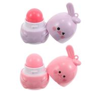 2 Pièces Rouge à Lèvres Caméléon Lapin, Hydratant, Nourrissant | Crème, Design Mignon, Soin Quotidien, Réduit les Lignes, Fête Anniversaire, Format Stick