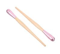 2 Pièces Rouleau de Massage Facial et Bois Rose en Pierre | Format Compact à Emporter, Usage D’une Seule Main, Soin Après Masque, Surface Lisse