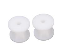 2 pièces rouleau de remorque de bateau 1.97x1.69in rouleau de bateau à arc blanc rouleau de cloche d'arrêt d'arc en Nylon pour Yachts bateaux de sauvetage bateaux à moteur